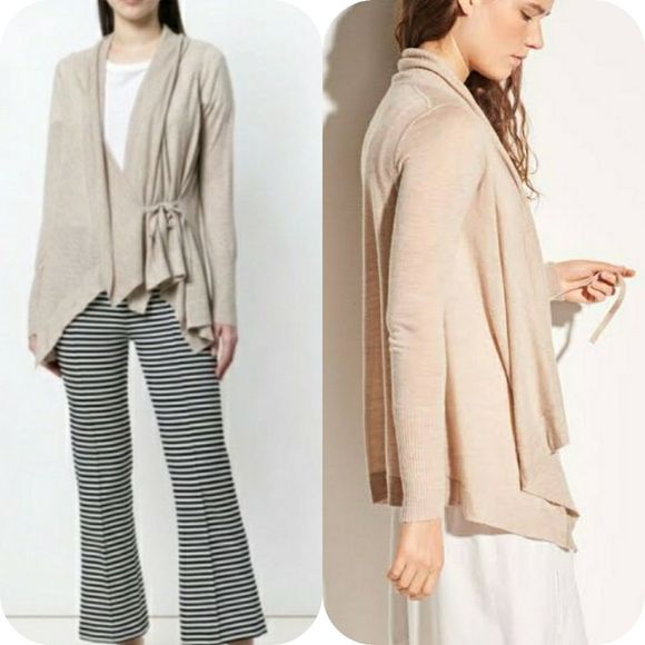 Vince Drape Front Wool And Cashmere Cardig… - Picture 4 of 10